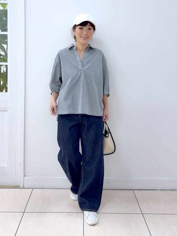 Osawaさんの「Dessin｜【洗える】スキッパーシャツブラウス」を使ったコーディネート