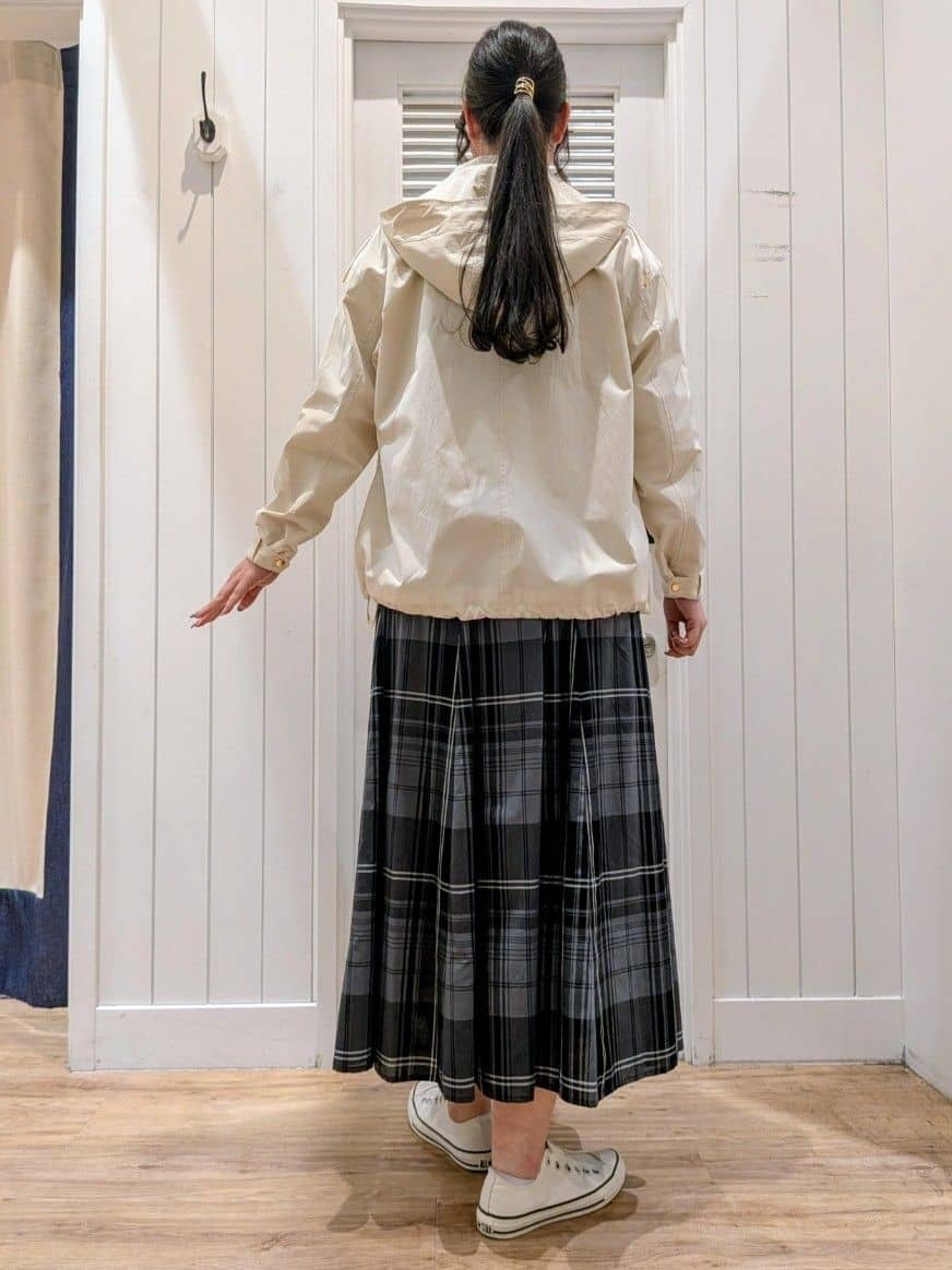 ayakaさんの「Dessin｜【洗える】コットンVネックニット」を使ったコーディネート