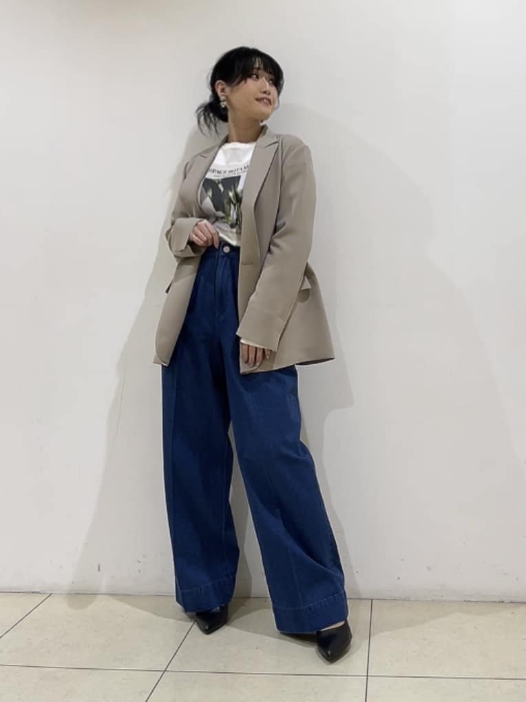 watanabeさんの「UNTITLED｜◆【洗える/ストレッチ性】ダブルブレストジャケット」を使ったコーディネート