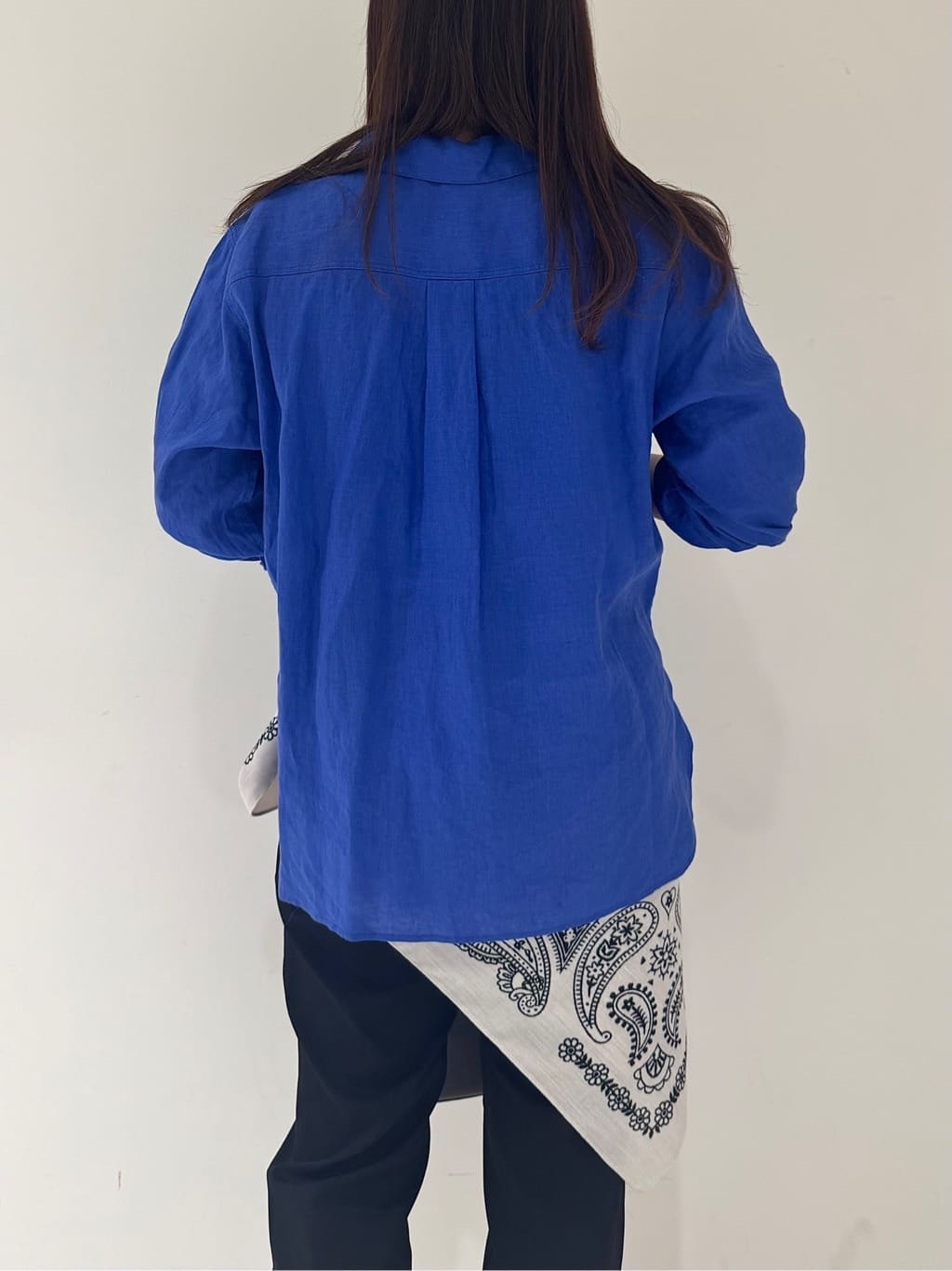 そんさんの「INDIVI｜【接触冷感／2WAY】カシュクールリネンシャツ」を使ったコーディネート