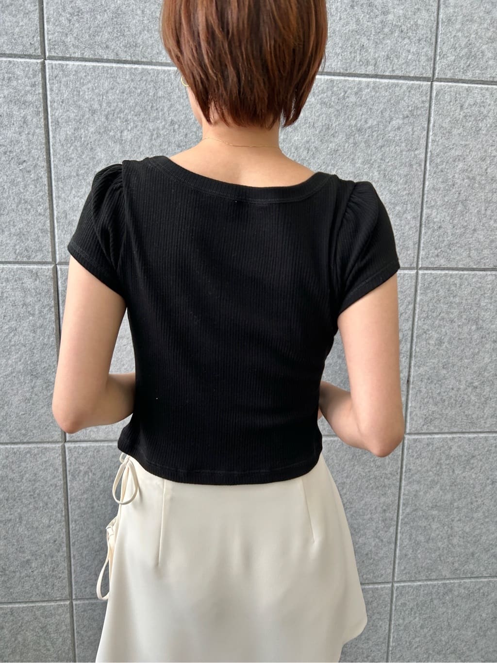 harunaさんの「CODE A｜M everyday rib button tee」を使ったコーディネート