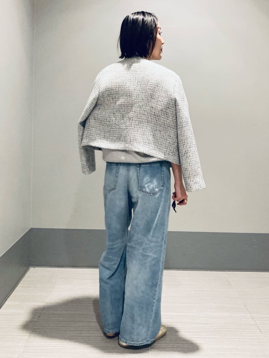 Furuさんの「DRESSTERIOR｜ヴィンテージ加工ワイドデニムパンツ」を使ったコーディネート