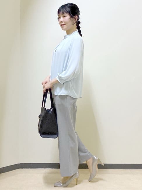  beni_gingerさんの「Reflect｜タックスタンドカラーブラウス」を使ったコーディネート