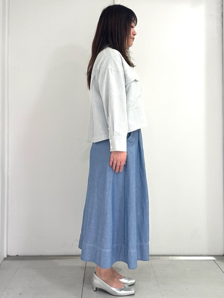 miさんの「Reflect｜リネンライクシャツブルゾン」を使ったコーディネート