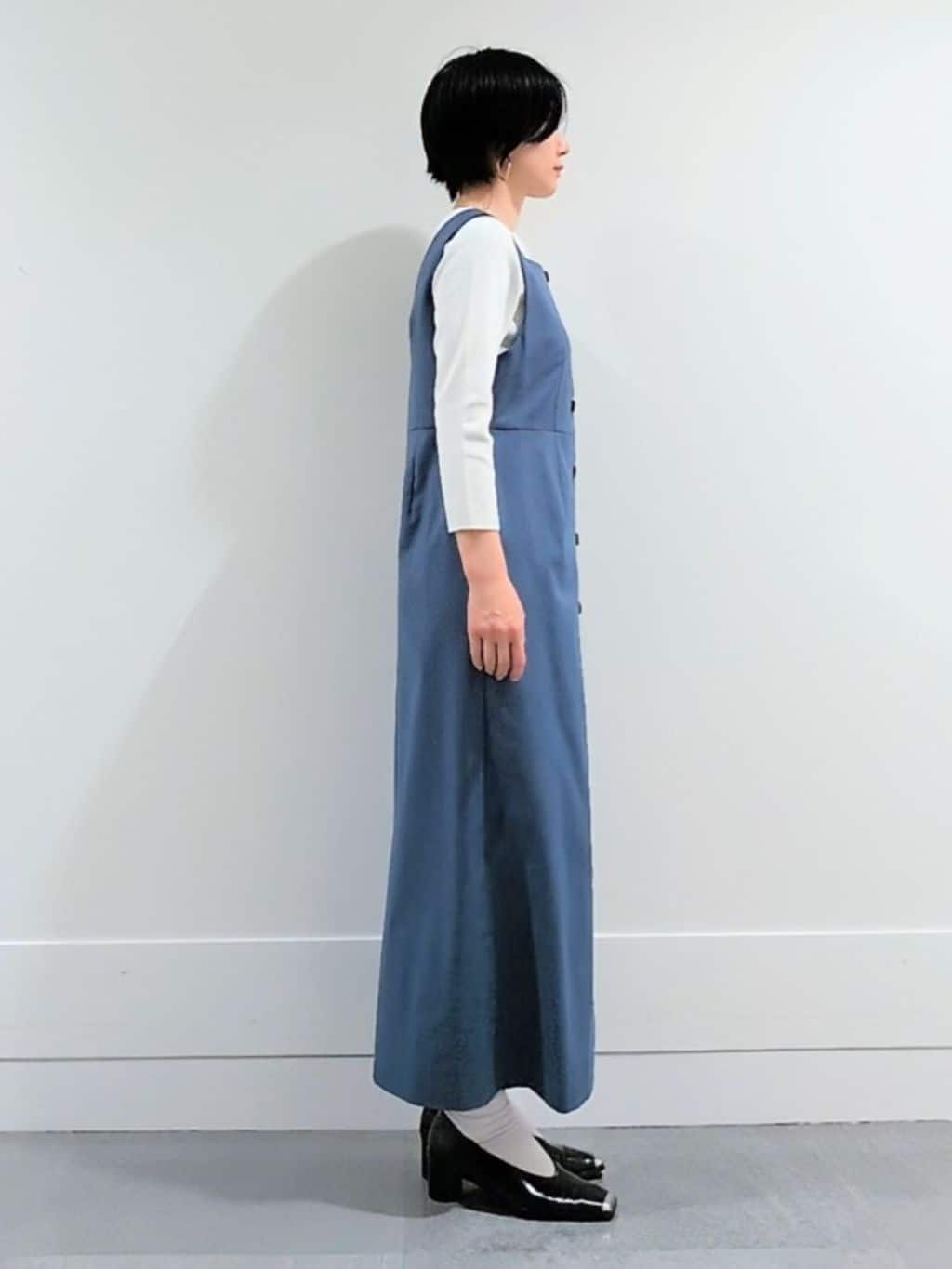 ミズタさんの「UNTITLED｜【洗える/七分袖】ボートネックコットンプルオーバー」を使ったコーディネート