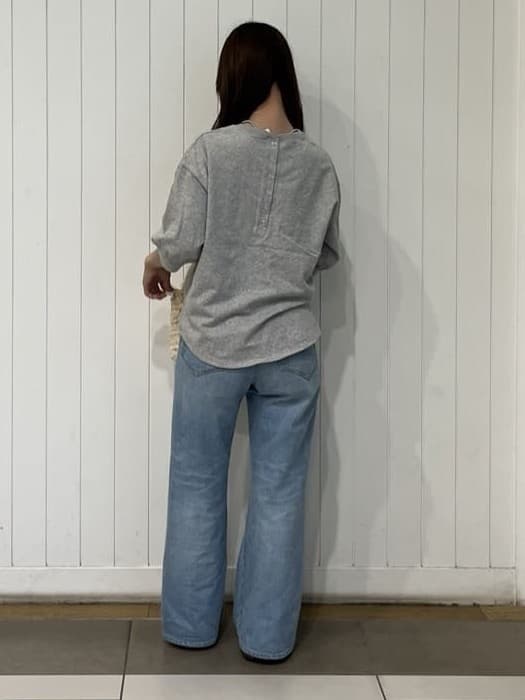 Minaさんの「Dessin｜【洗える】リラックスフレアシルエット12OZデニム」を使ったコーディネート