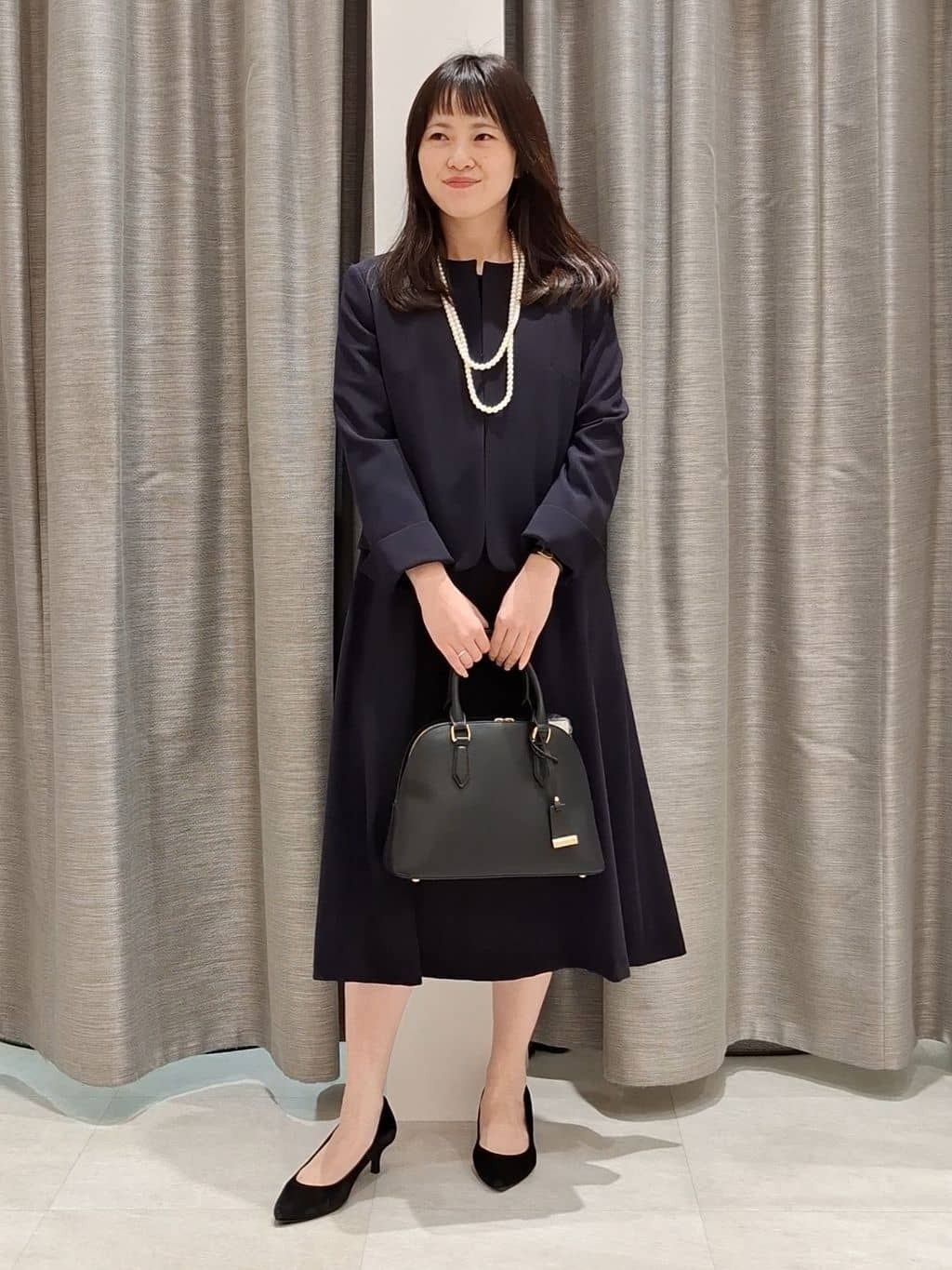 YuKaRiさんの「UNTITLED｜【追加6/日本製】2連フェイクパールネックレス」を使ったコーディネート