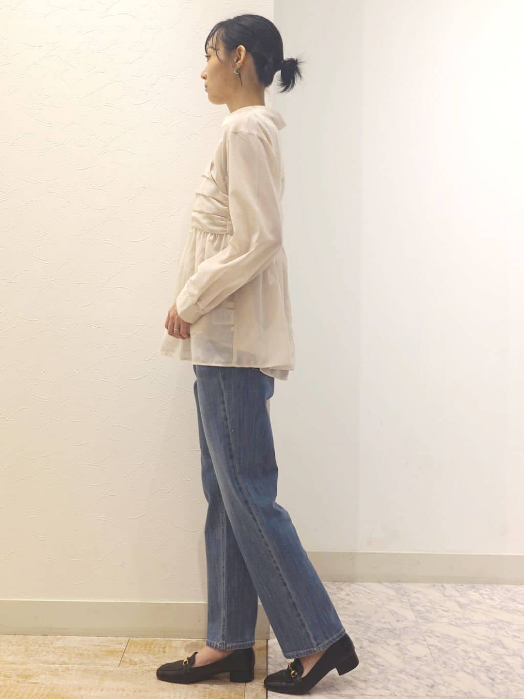 ケイさんの「grove｜【2点SET】今どきシアーシャツ＆キャミセット」を使ったコーディネート