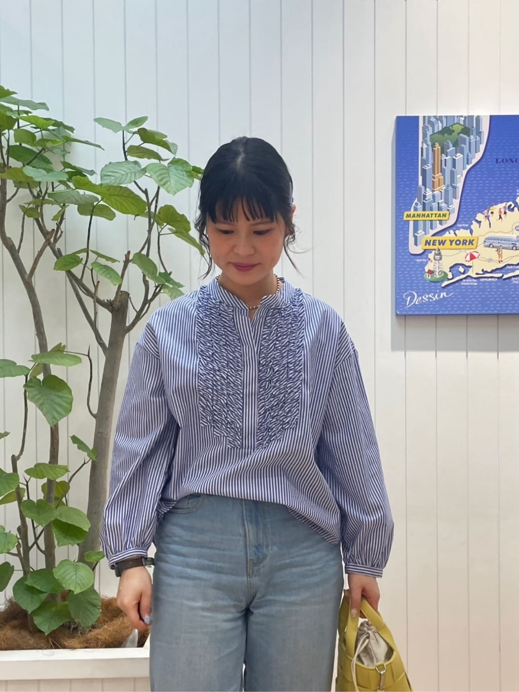mikaさんの「Dessin｜シャンブレースプリングコート」を使ったコーディネート
