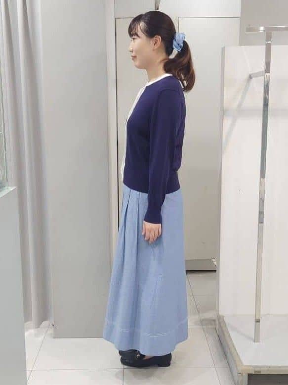 AZUSAさんの「Reflect｜【アンサンブル可】バイカラーカーディガン」を使ったコーディネート