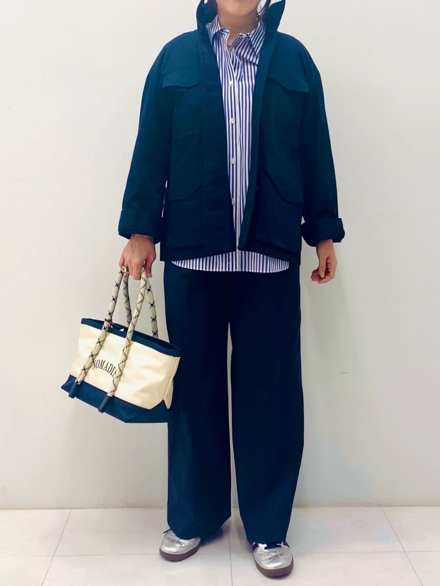 Sawaguchiさんの「DRESSTERIOR｜【ウォッシャブル】コンパクトコットンミリタリーブルゾン」を使ったコーディネート