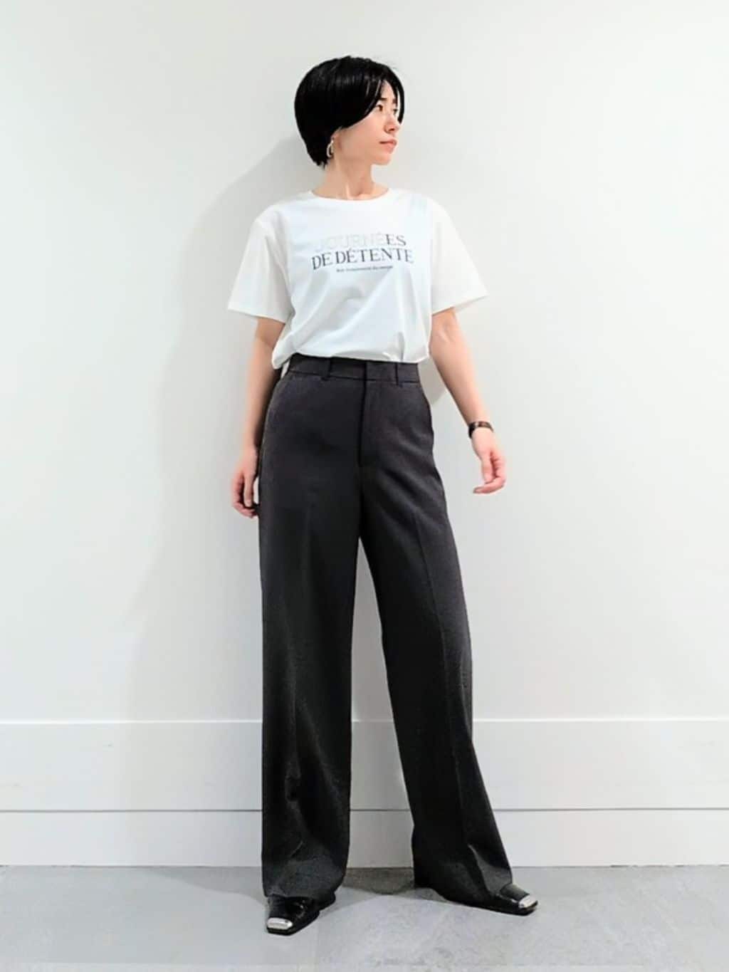 ミズタさんの「UNTITLED｜【セットアップ可/UV/接触冷感】エアリーノーカラージャケット」を使ったコーディネート