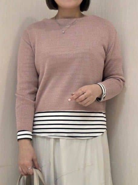 naokoさんの「UNTITLED｜◆【洗える/光沢感】ファンシーヤーンニット」を使ったコーディネート