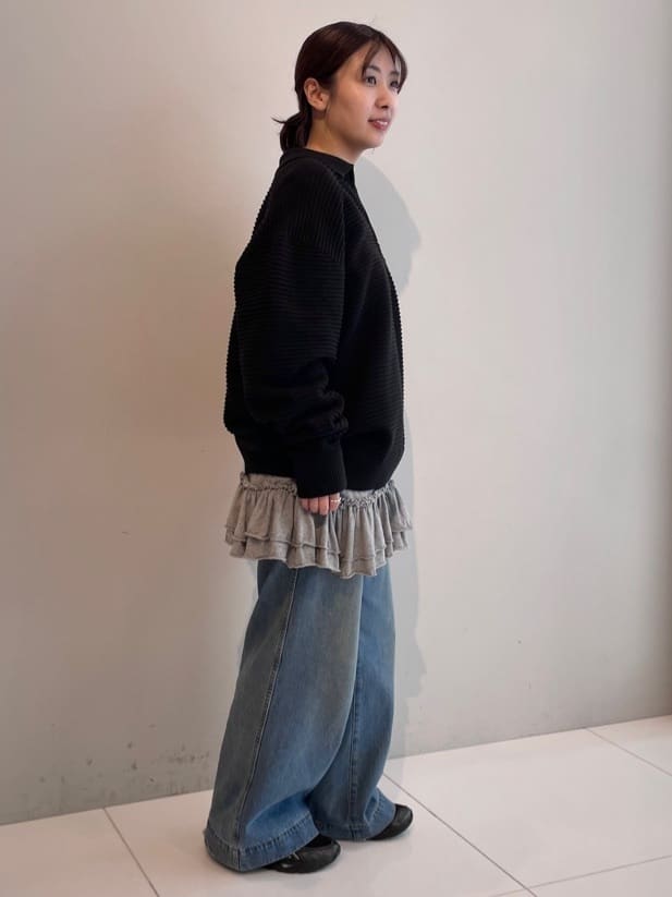 abeさんの「tk.TAKEO KIKUCHI｜ハーフジップニットポロシャツ」を使ったコーディネート