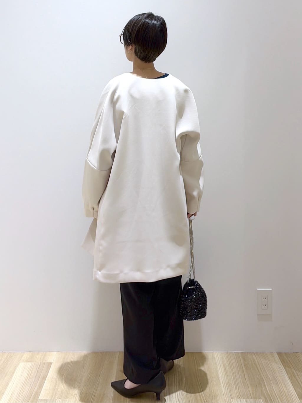 えりさんの「OPAQUE.CLIP｜フォルムスリーブミドルコート【洗濯機OK】」を使ったコーディネート