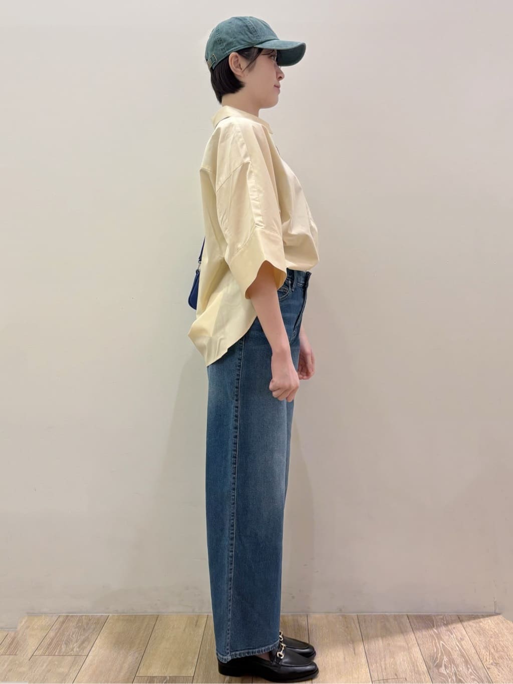 RINさんの「OPAQUE.CLIP｜【接触冷感】ハーフスリーブシャツ《洗濯機OK／防シワ加工》」を使ったコーディネート