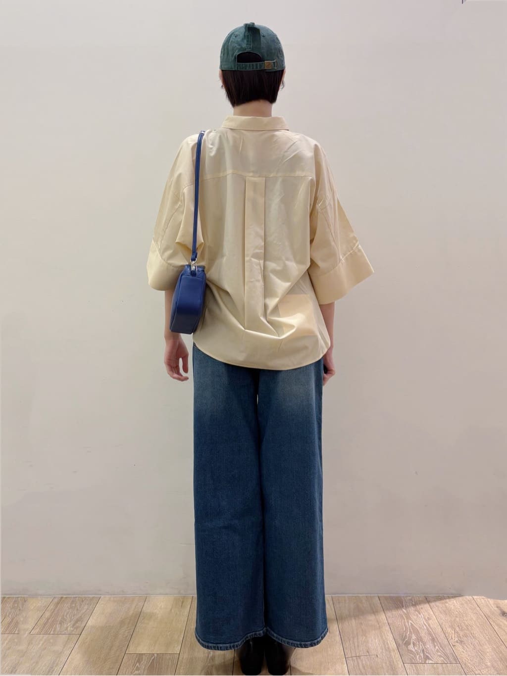 RINさんの「OPAQUE.CLIP｜【接触冷感】ハーフスリーブシャツ《洗濯機OK／防シワ加工》」を使ったコーディネート