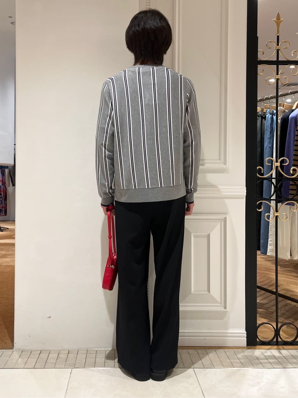 Watanabeさんの「DRESSTERIOR｜【接触冷感/ウォッシャブル】センタープレスジョーゼットパンツ」を使ったコーディネート