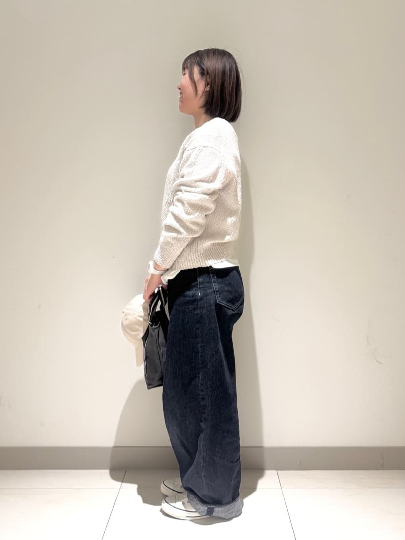Liriさんの「Dessin｜【洗える】ワイドカーブシルエット12OZデニム」を使ったコーディネート