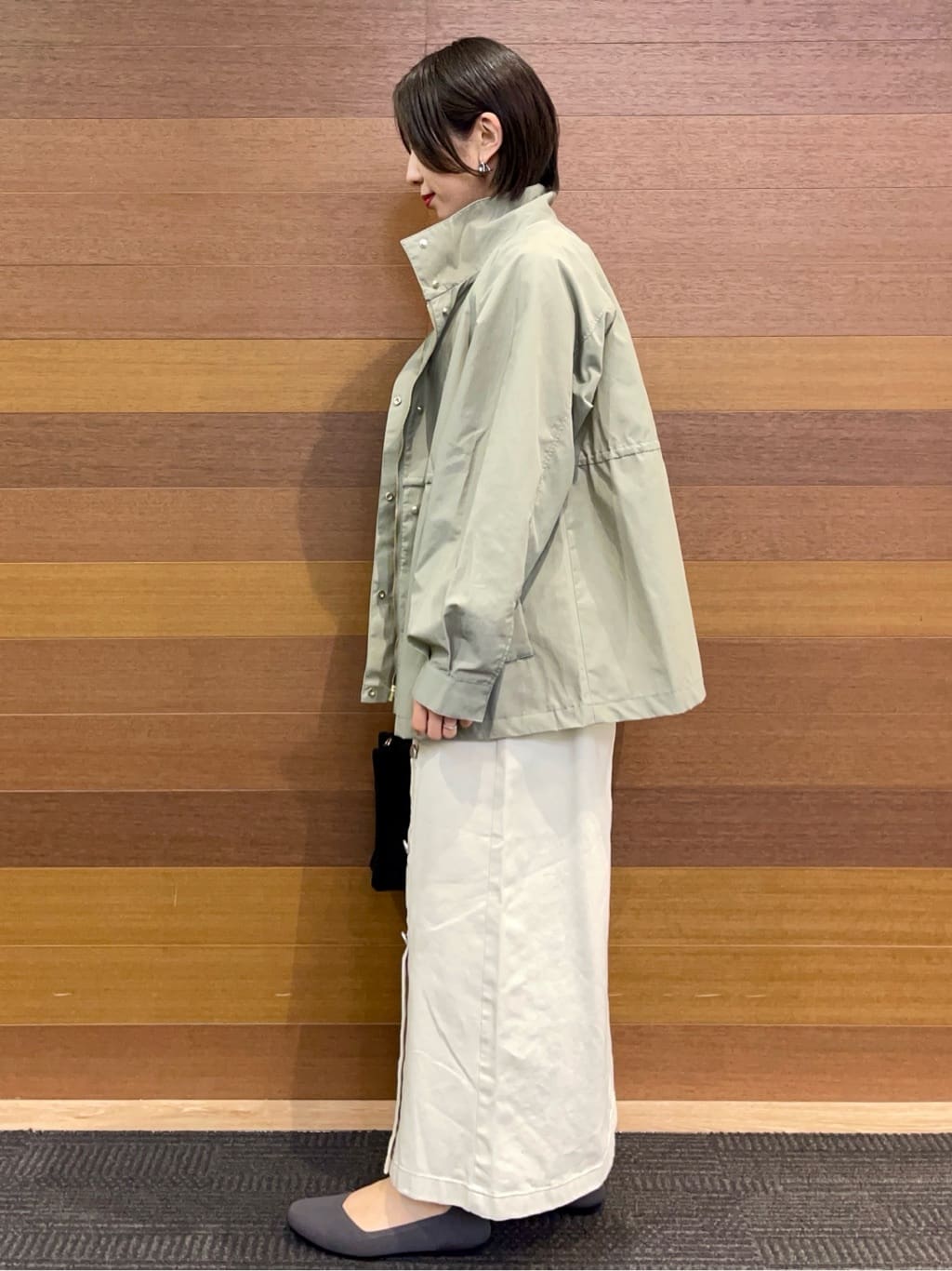 umiさんの「OPAQUE.CLIP｜撥水スタンドZIPブルゾン【洗濯機OK／UVケア／花粉対応】」を使ったコーディネート