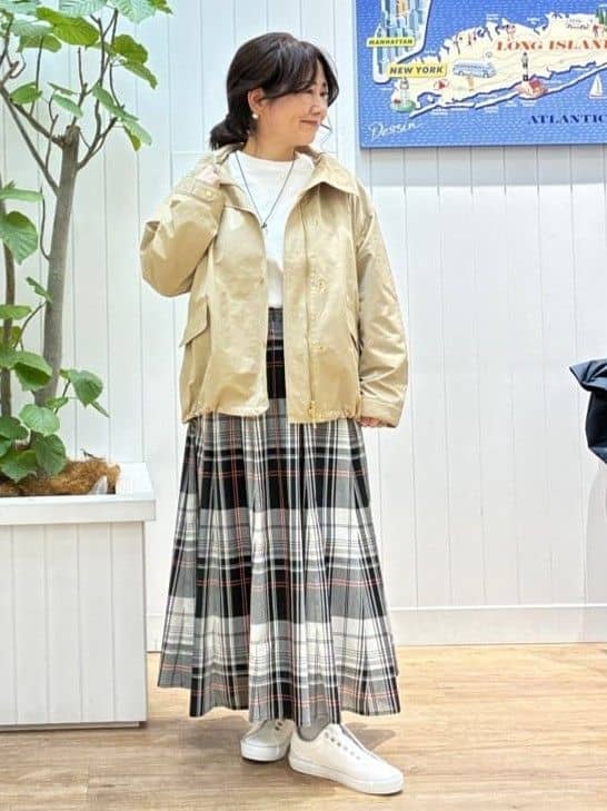 msatoさんの「Dessin｜【撥水/2WAY】フーディーブルゾン」を使ったコーディネート