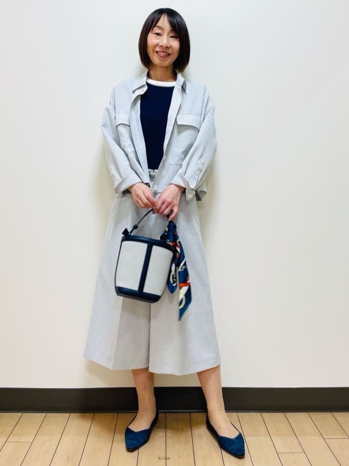 Riiさんの「Reflect｜【アンサンブル可】バイカラーニット」を使ったコーディネート