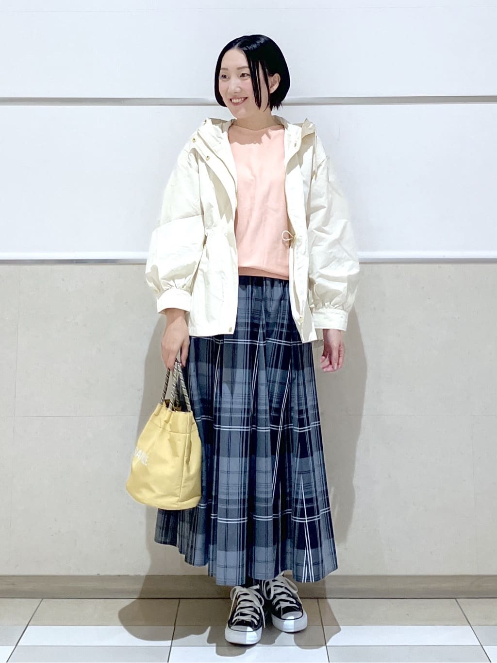 eriko さんの「Dessin｜【撥水・洗える】フーデッドライトブルゾン」を使ったコーディネート