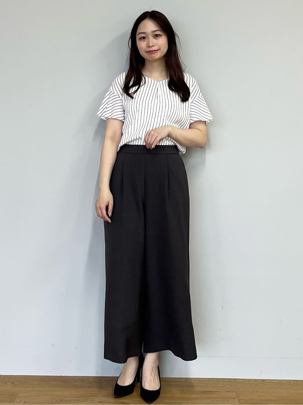 Saekoさんの「COUP DE CHANCE｜【手洗い可／日本製】チェーン柄ブラウス」を使ったコーディネート