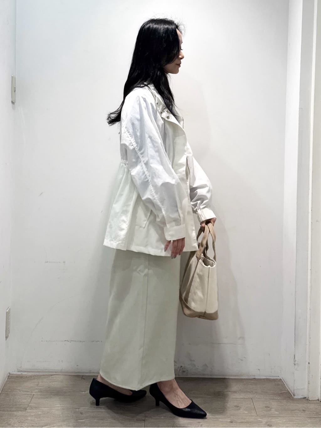 yuicciさんの「OPAQUE.CLIP｜撥水スタンドZIPブルゾン【洗濯機OK／UVケア／花粉対応】」を使ったコーディネート