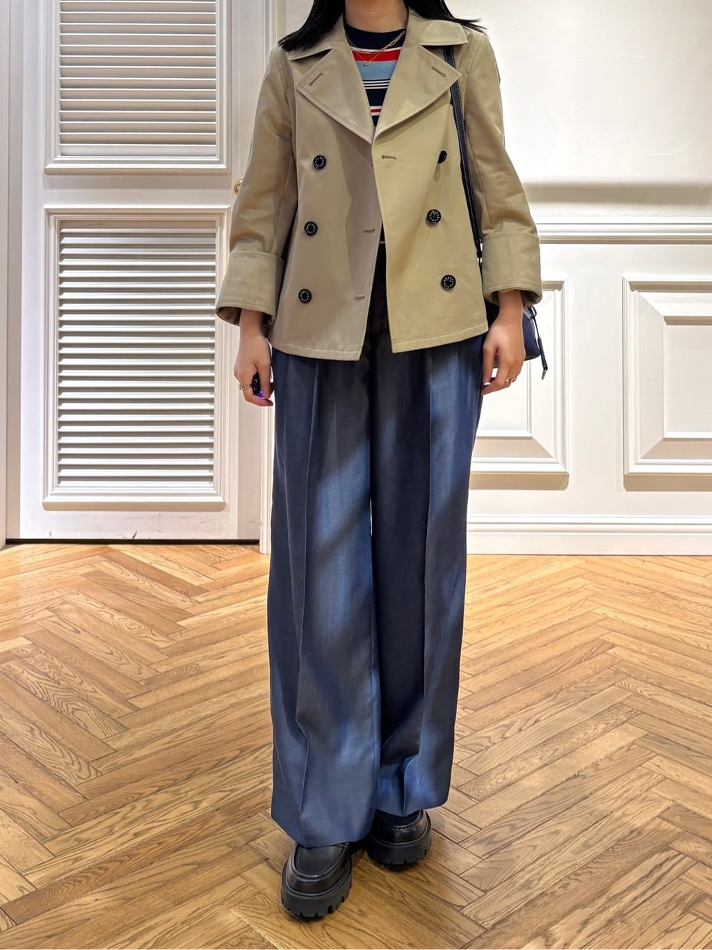 cocoさんの「DRESSTERIOR｜【otonaMUSE5月号掲載/セットアップ可】デニムライクワイドパンツ」を使ったコーディネート