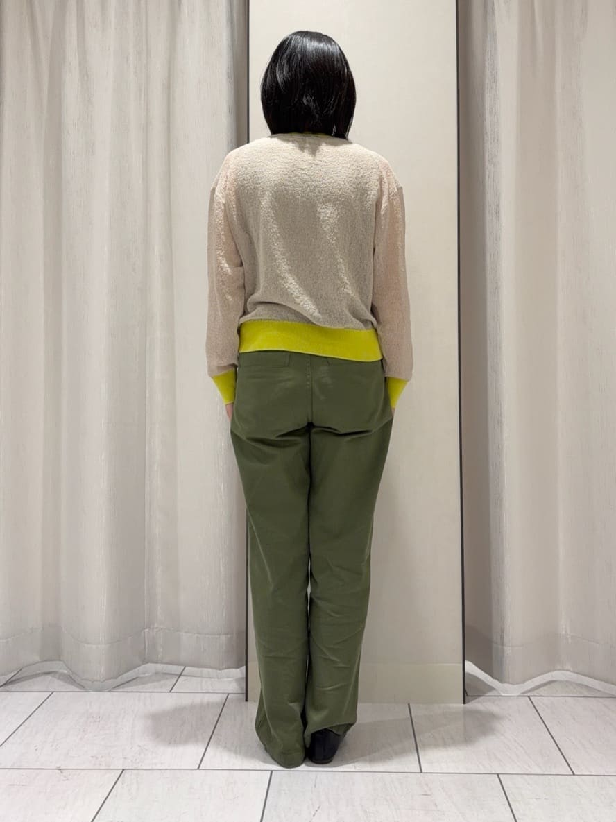 わたなべさんの「UNTITLED｜【洗える】シアーニットカーディガン」を使ったコーディネート