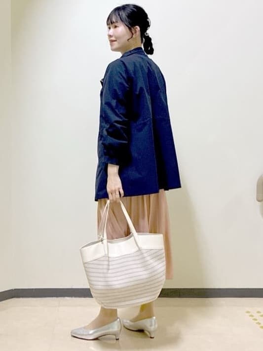  beni_gingerさんの「Reflect｜【撥水】ストレッチタフタミドル丈スタンドカラーコート」を使ったコーディネート