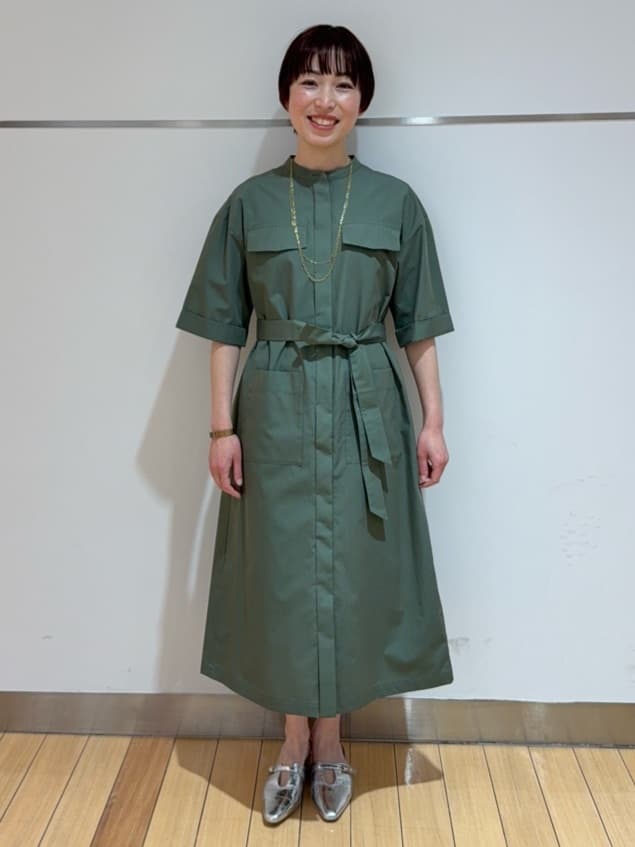 あやさんの「UNTITLED｜◆【洗える/前開きボタン】シャンブレーシャツワンピース」を使ったコーディネート