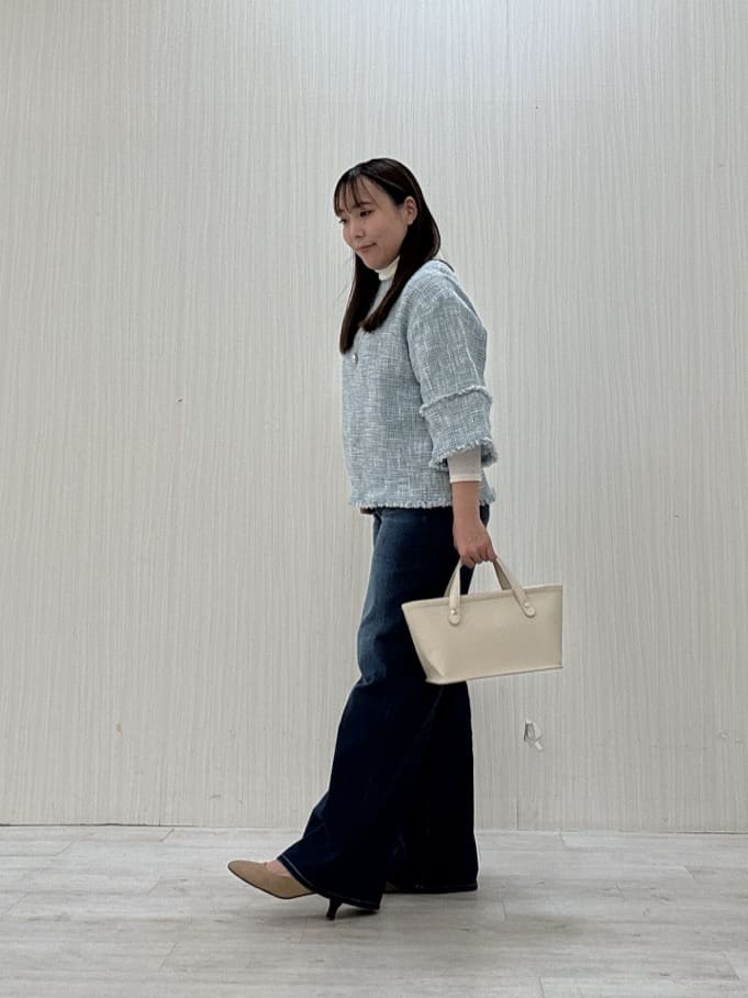 ayakaさんの「UNTITLED｜◆【洗える】ツイードドルマンブラウス」を使ったコーディネート
