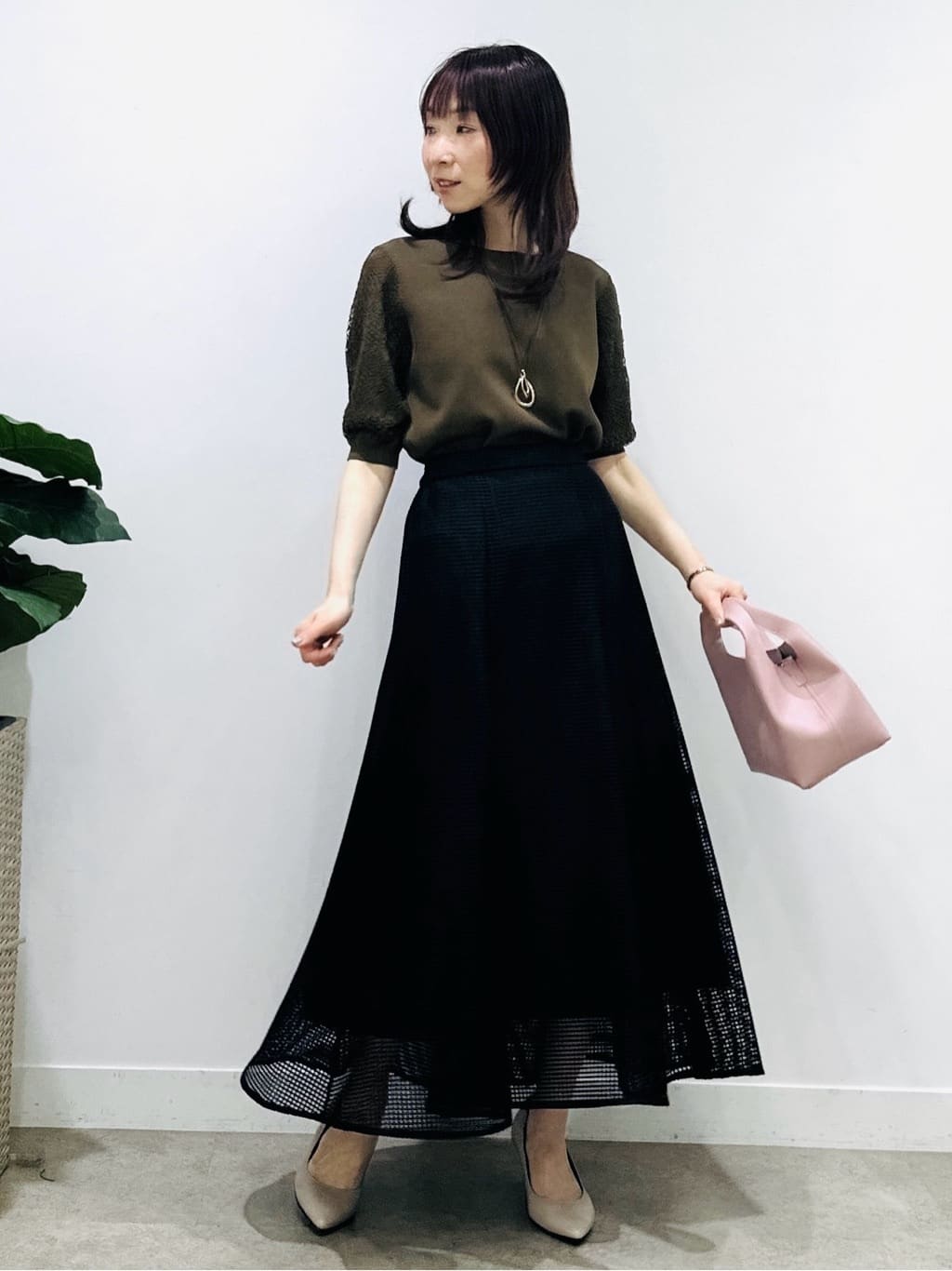 Miwaさんの「UNTITLED｜【洗える】エレガンススリーブニット」を使ったコーディネート