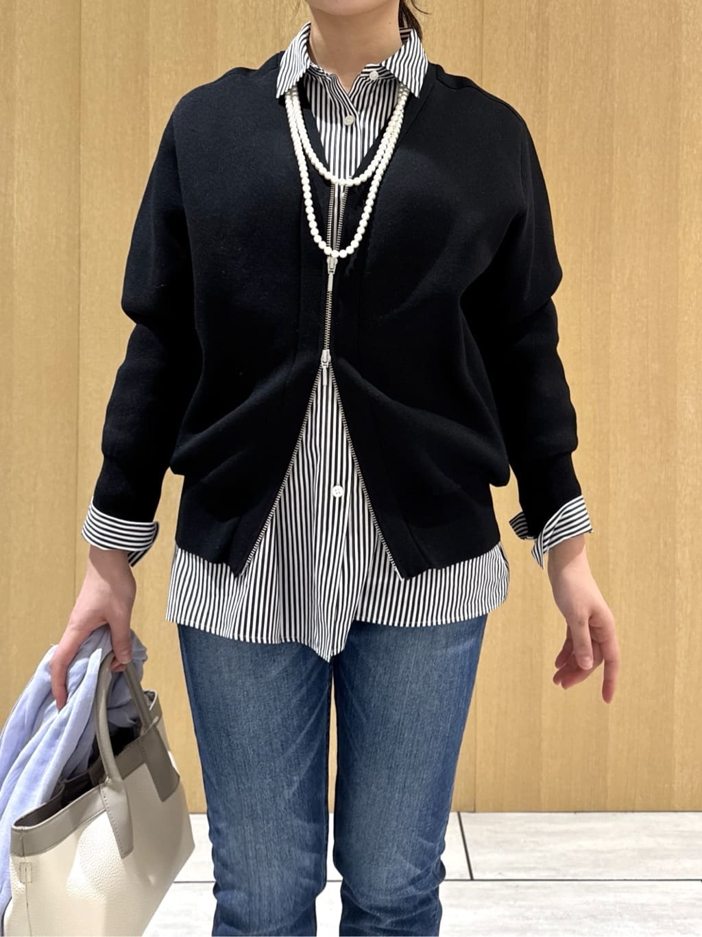 nanaさんの「UNTITLED｜【Healthy DENIM&times;UNTITLED】別注 R Mrytle（リマートル）テーパードデニム」を使ったコーディネート