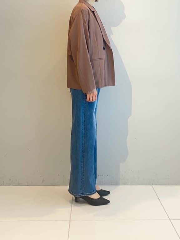 murayamaさんの「INDIVI｜【接触冷感／透湿／着る日傘】ドルマンダブルジャケット」を使ったコーディネート