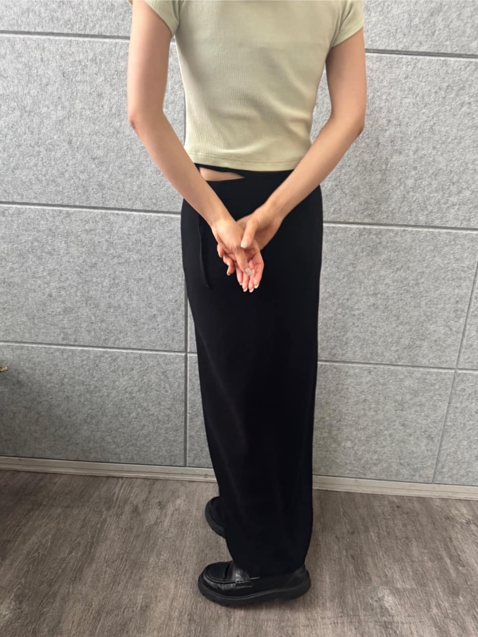 designer yukaさんの「CODE A｜M everyday rib button tee」を使ったコーディネート