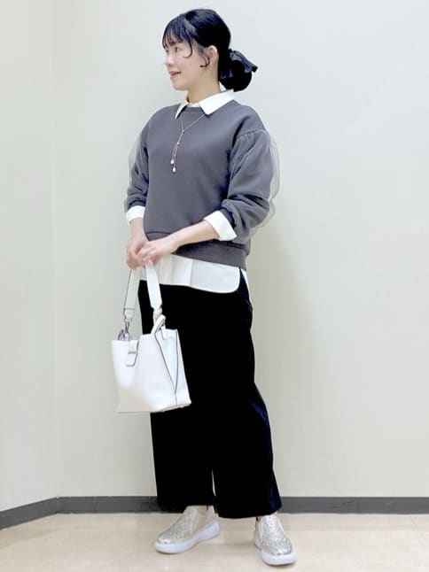  beni_gingerさんの「Reflect｜チュールレイヤードスリーブプルオーバー」を使ったコーディネート