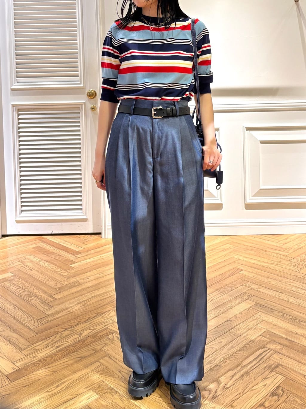 cocoさんの「DRESSTERIOR｜【otonaMUSE5月号掲載/セットアップ可】デニムライクワイドパンツ」を使ったコーディネート