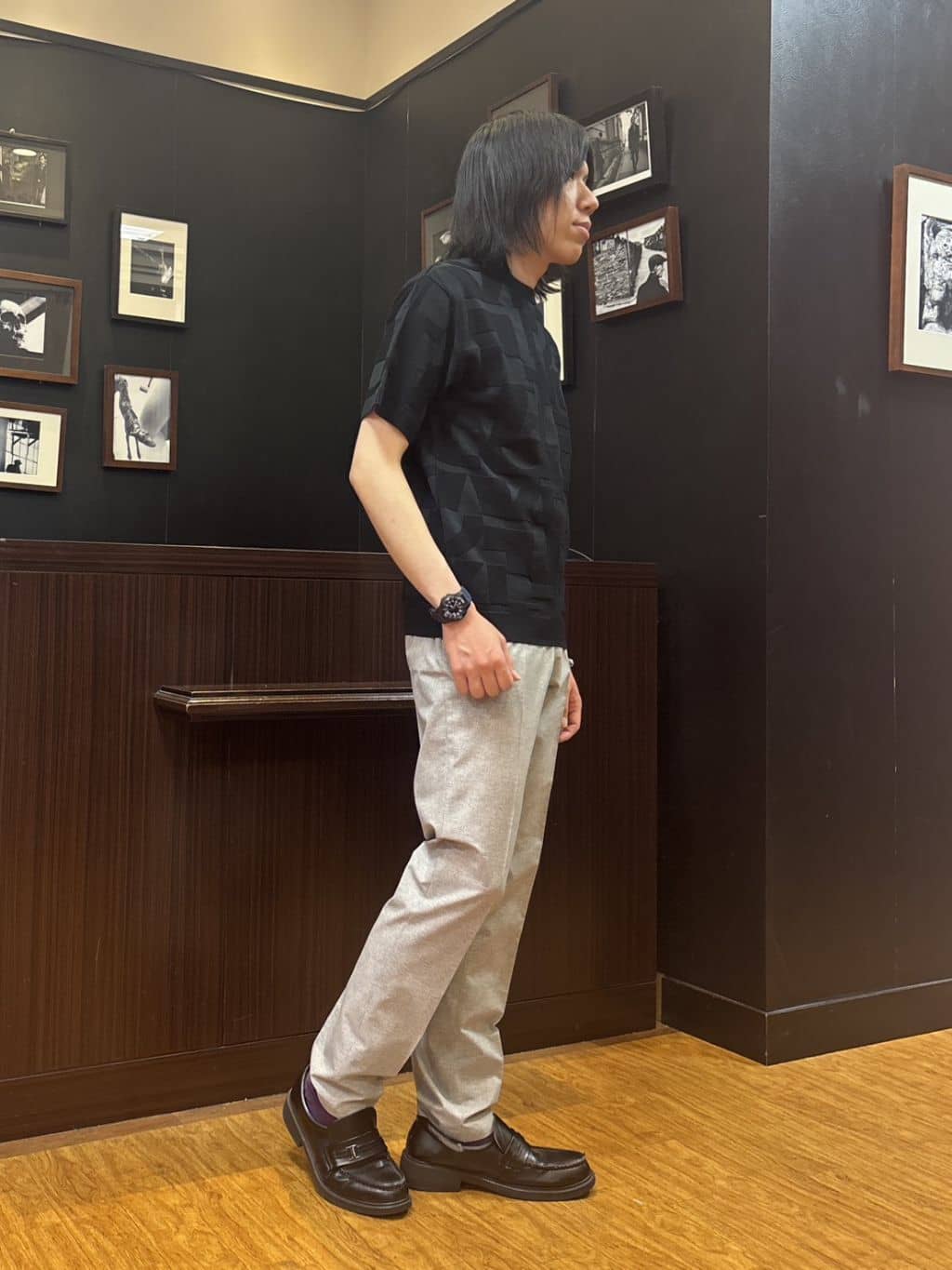 moritaさんの「TAKEO KIKUCHI｜【抗菌防臭】COOL DOTS（R）ドビープリント ジャケット」を使ったコーディネート