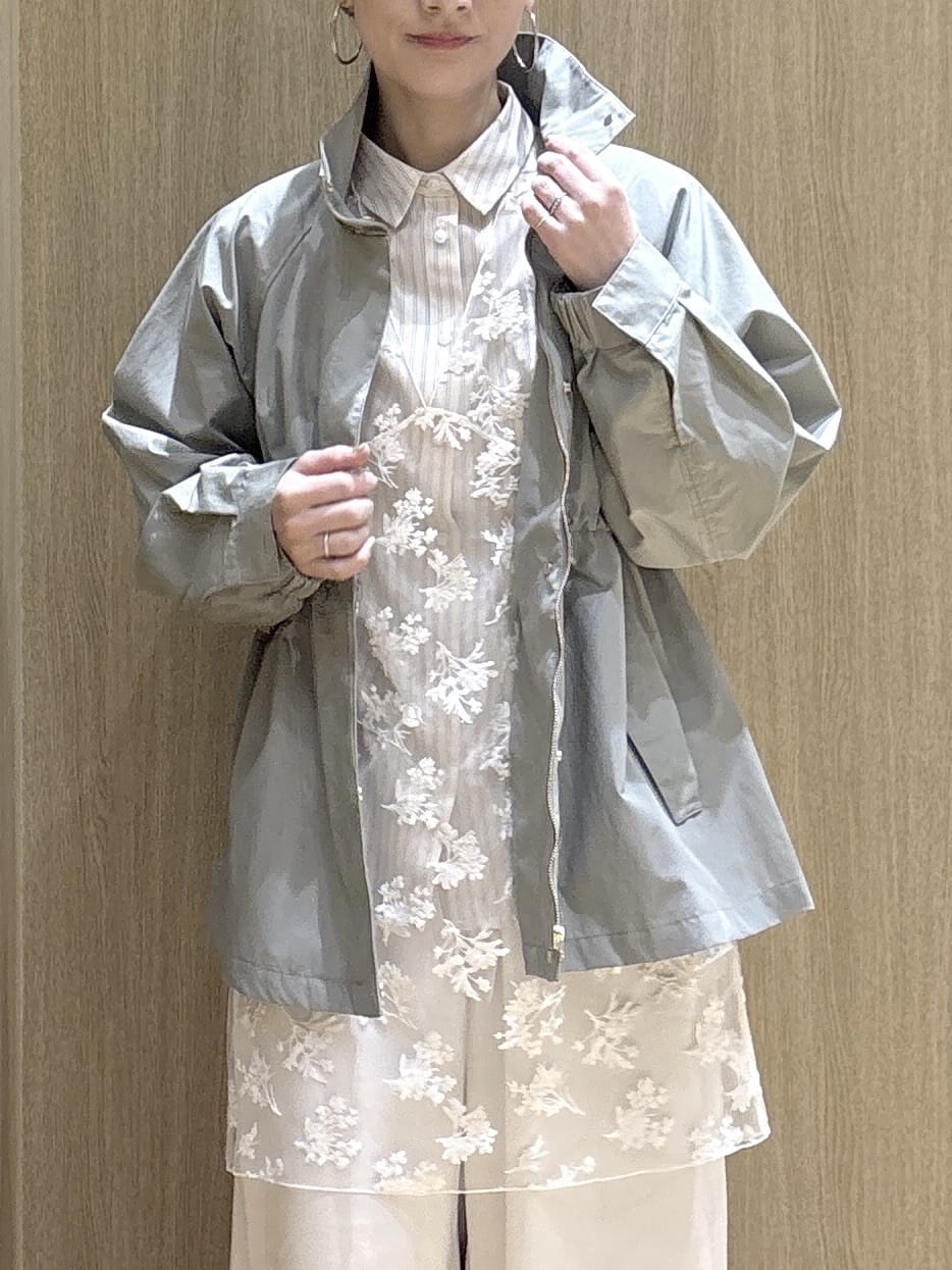 たけねぇさんの「OPAQUE.CLIP｜撥水スタンドZIPブルゾン【洗濯機OK／UVケア／花粉対応】」を使ったコーディネート