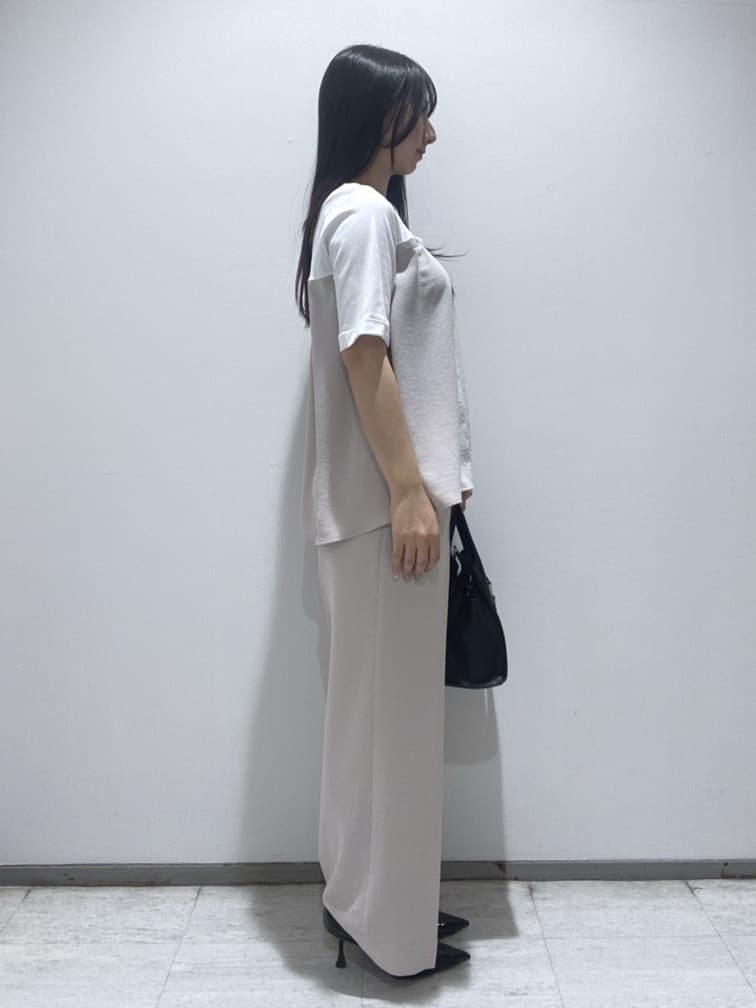 meiさんの「INDIVI｜【着る日傘／SETUP可能】ビスチェレイヤード風トップス」を使ったコーディネート
