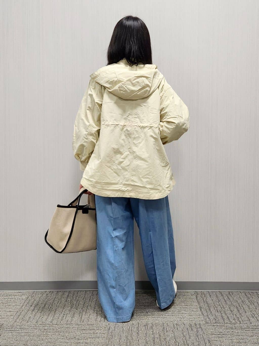 naraさんの「Dessin｜【撥水・洗える】フーデッドライトブルゾン」を使ったコーディネート