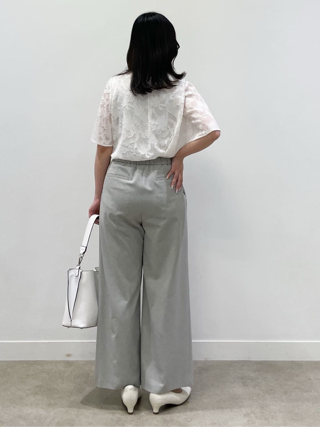 yukariさんの「Reflect｜【選べる2柄／セットアップ可】プチスタンドカラーブラウス」を使ったコーディネート