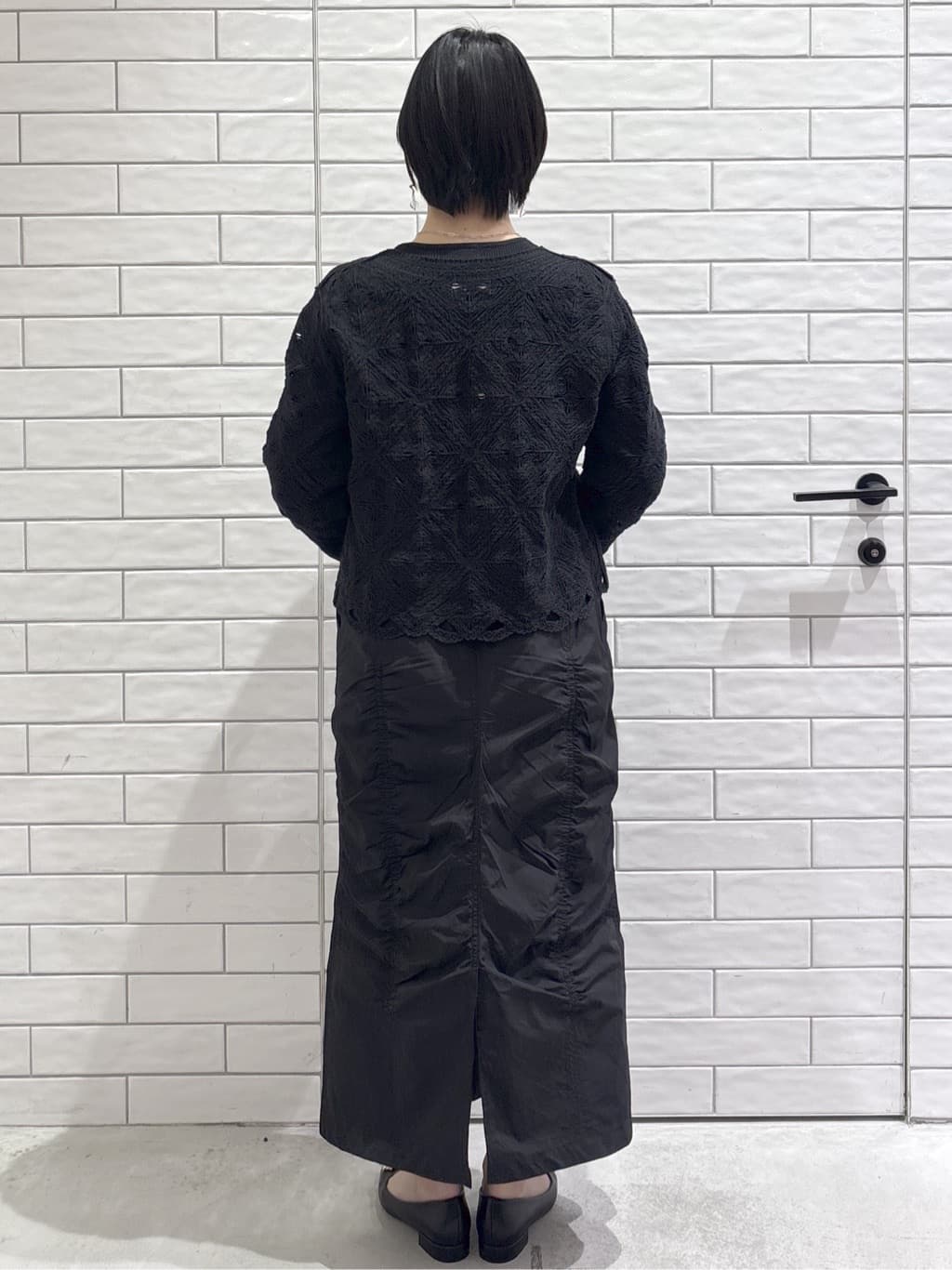 ayumiさんの「OPAQUE.CLIP｜かぎ針風ニットカーディガン【洗濯機OK】」を使ったコーディネート