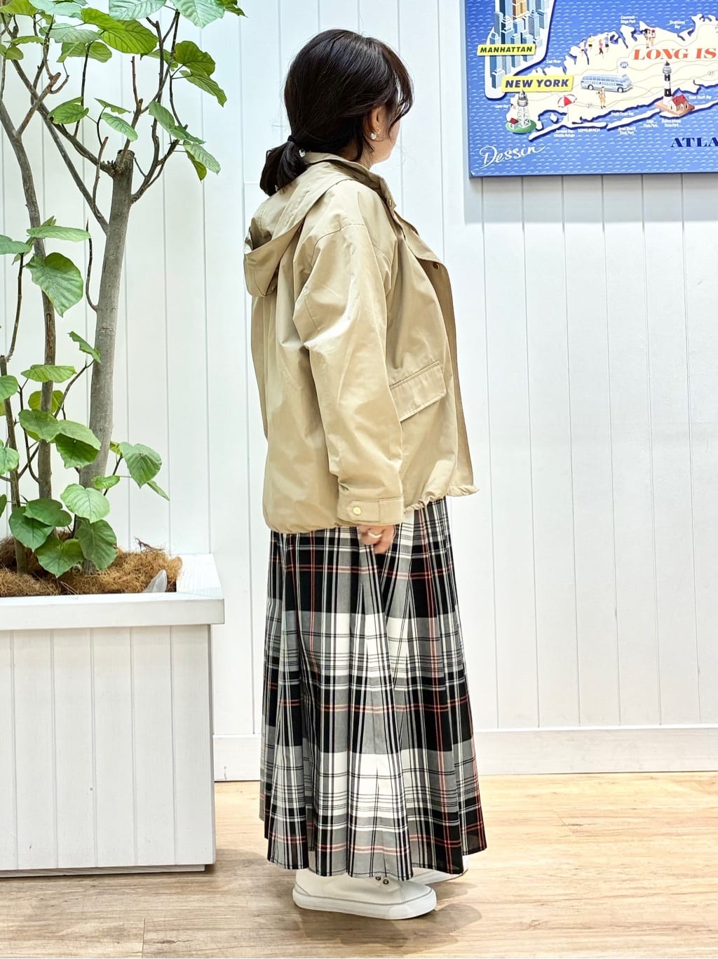 msatoさんの「Dessin｜【撥水/2WAY】フーディーブルゾン」を使ったコーディネート