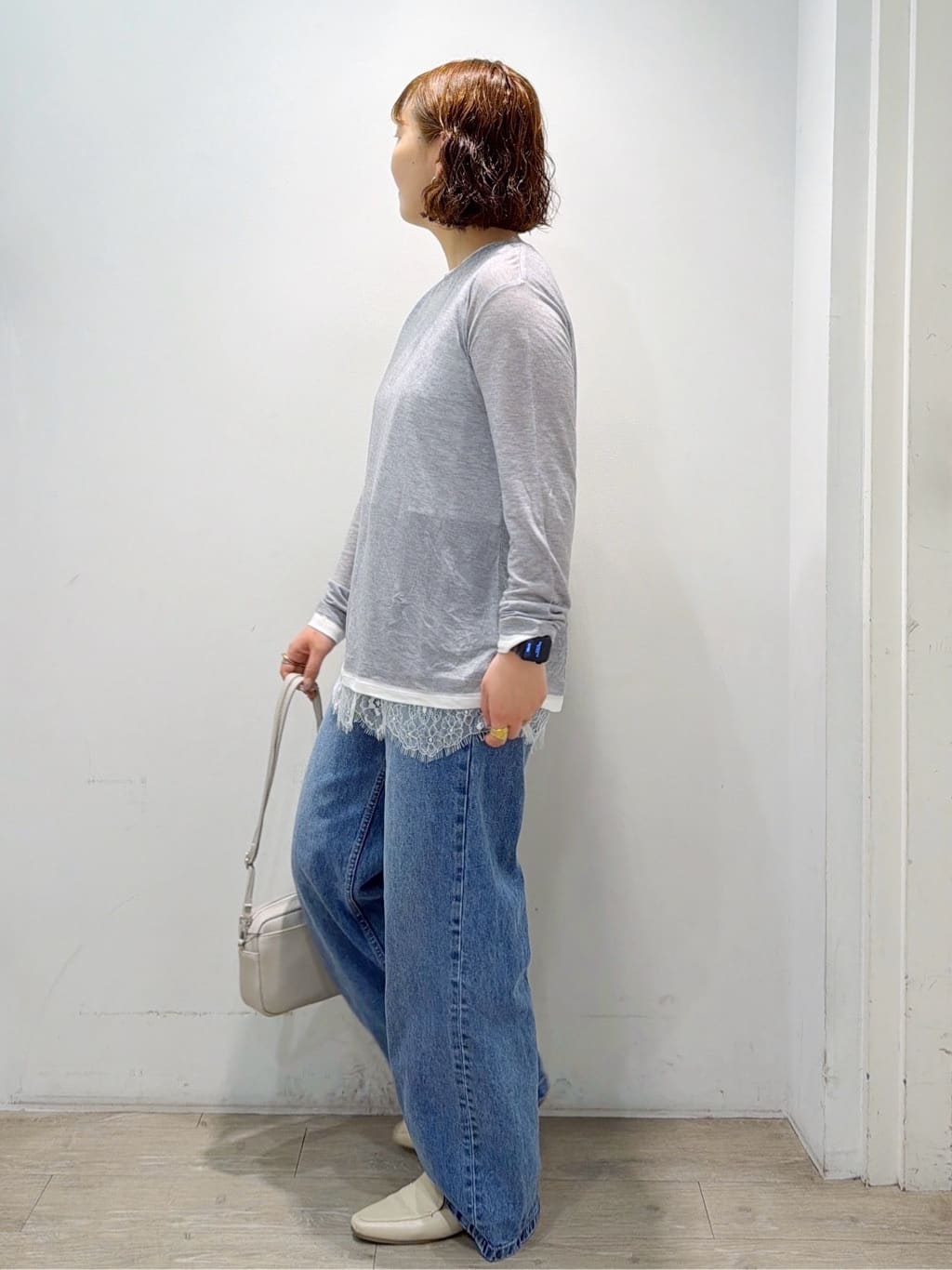 sumicaさんの「OPAQUE.CLIP｜配色レイヤードロングスリーブTシャツ【洗える】」を使ったコーディネート