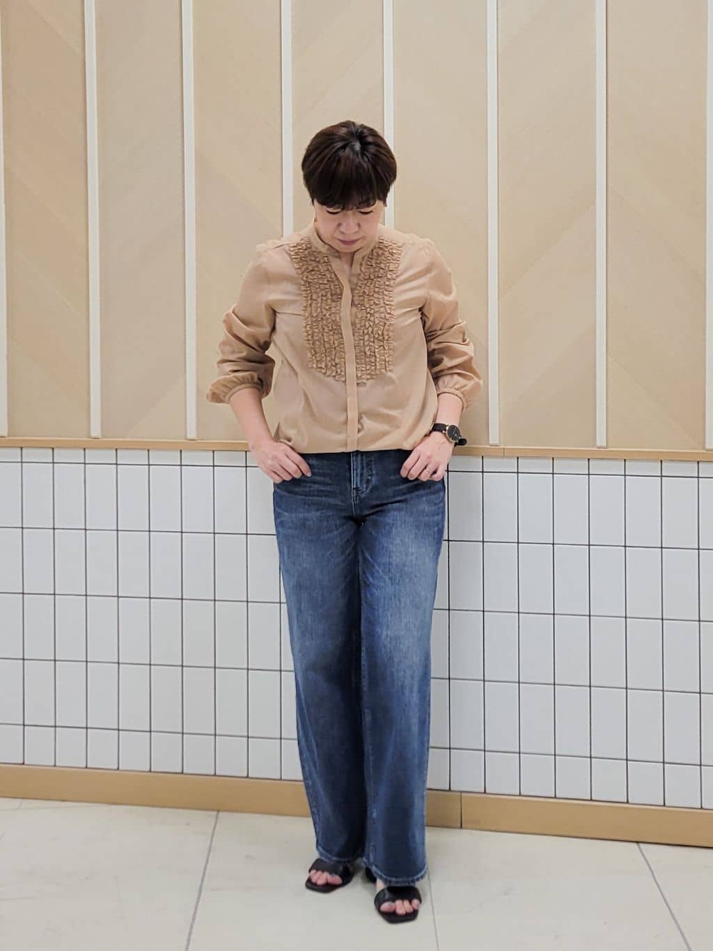 tomoさんの「COUP DE CHANCE｜【デニムパンツ】Healthy Denim／ Pink Pepper Midrise（ピンクペッパー」を使ったコーディネート