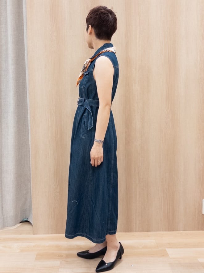 シュウコさんの「grove｜大人のための華やぎニットカーディガン」を使ったコーディネート
